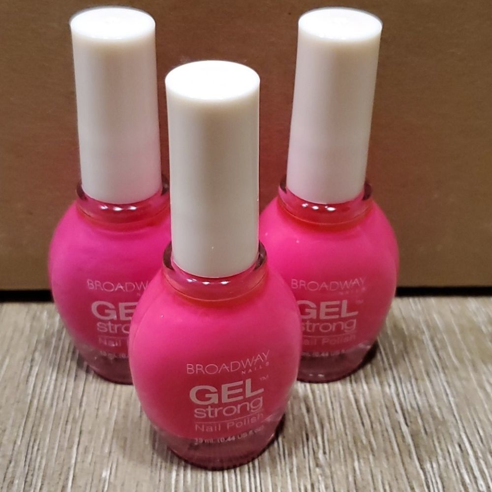 COPY - - 3 New broadway nails gel Easter pink jello
